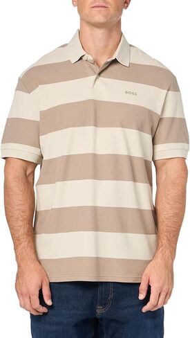 BOSS Men's Printed Cotton Short Sleeve Polo Shirt in Saudi Arabia