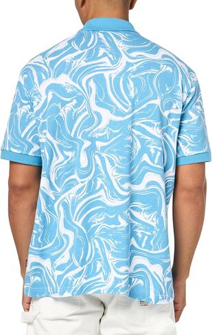 BOSS Men's Printed Cotton Short Sleeve Polo Shirt in Saudi Arabia