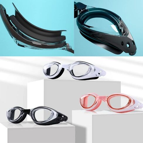 ROER Swimming Sport Equipment Goggles Corrective Myopic No Leaking Anti-Fog for Shortsighted Man Woman Adult in Saudi Arabia