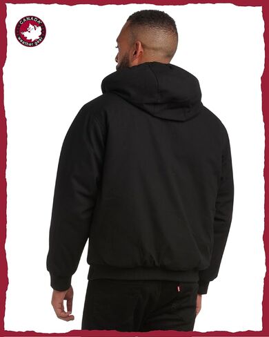 CANADA WEATHER GEAR Men's Bomber Workwear Jacket - Durable Duck Canvas Safety Outerwear with Sherpa Lining (Sizes: S-XXL) in Saudi Arabia