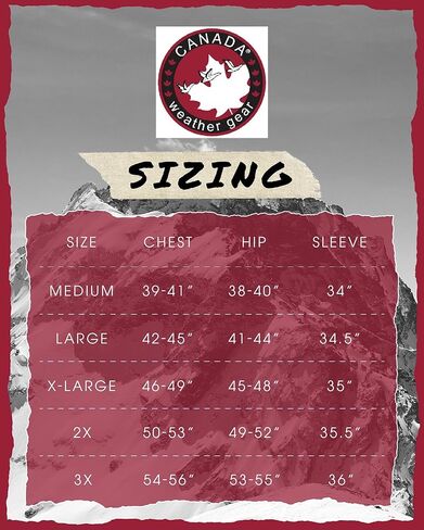 سترة رجالية من CANADA WEATHER GEAR - ملابس خارجية آمنة من قماش البط المتين مع بطانة شيربا (الأحجام: S-XXL) in Kuwait