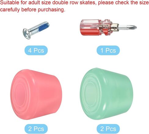 PATIKIL Roller Skate Toe Stops with Screwdriver, Rubber Brake Stoppers Block, for Roller Skate Accessories Replacement in Saudi Arabia