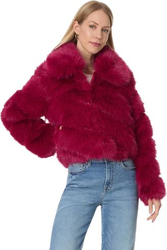 Avec Les Filles Women's Luxe Faux Fur Paneled Coat in Saudi Arabia