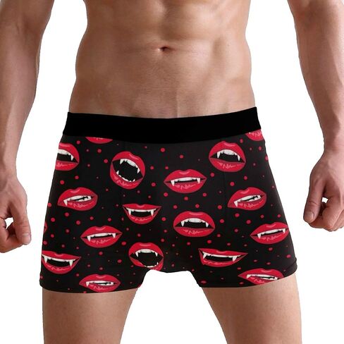 ZZKKO Valentine's Day Funny Moose Men's Underwear Boxer Briefs Breathable, Multi in Kuwait