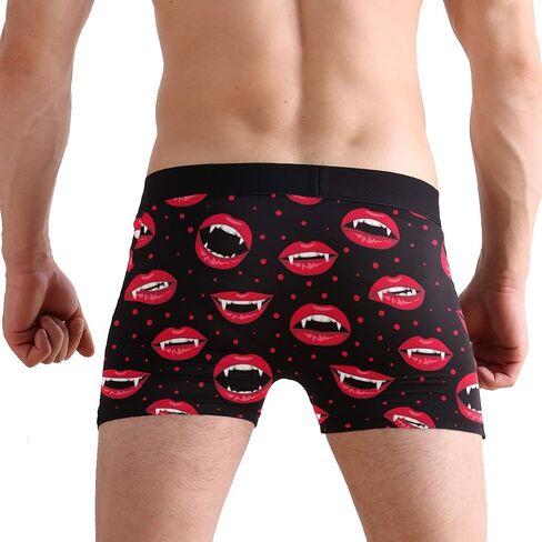 ZZKKO Valentine's Day Funny Moose Men's Underwear Boxer Briefs Breathable, Multi in Kuwait