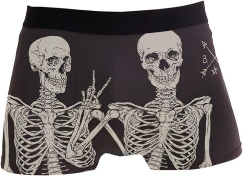 ZZKKO Valentine's Day Funny Moose Men's Underwear Boxer Briefs Breathable, Multi in Kuwait