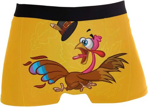 ZZKKO Valentine's Day Funny Moose Men's Underwear Boxer Briefs Breathable, Multi in Kuwait