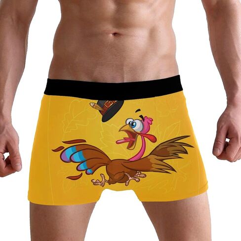 ZZKKO Valentine's Day Funny Moose Men's Underwear Boxer Briefs Breathable, Multi in Kuwait