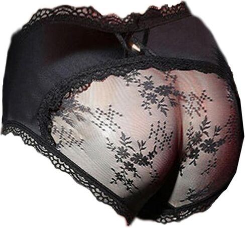 IPHREECO Femboy Sissy Pouch Panties for Mens Lace Hipster Panty Silk Bikini Briefs Underwear Lingerie Thongs G String in Kuwait