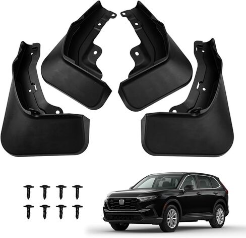 KELCSEECS Car Mud Flaps Fit for Honda CR-V 2017-2022 Mud Flaps, Front & Rear Mud Splash Guard Compatible with 2022-2017 CR-V Mudflap Fender Guards, 4 Pcs Mud Guard Kit Accessories Black in Saudi Arabia