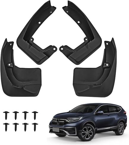 KELCSEECS Car Mud Flaps Fit for Honda CR-V 2017-2022 Mud Flaps, Front & Rear Mud Splash Guard Compatible with 2022-2017 CR-V Mudflap Fender Guards, 4 Pcs Mud Guard Kit Accessories Black in Saudi Arabia