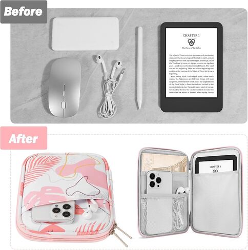 حقيبة MoKo بحجم 6-7 بوصات لجهاز Kindle Colorsoft Signature Edition مقاس 7 بوصات، إصدار Kindle Colorsoft Signature الجديد تمامًا مقاس 6 بوصات Kindle 11th Gen 2022/10th Gen 2019/8th Gen 2016، 6.8 بوصات Kindle Paperwhite 11th/10th Gen 2021/2018، أرجواني نجمي in Kuwait