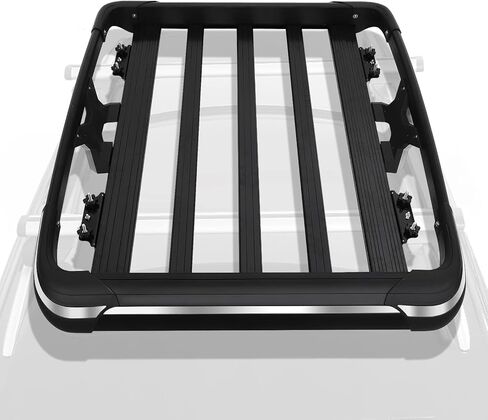 Roof Rack Basket, 63 x 37.8 Inch Heavy Duty Car Carriers Rooftop Basket, 165Lbs Capacity Cargo Rack for SUV Truck Cars in Kuwait