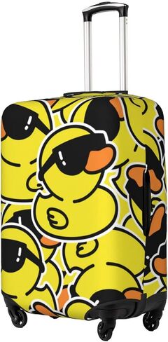 Rubber Duck Sunglasses Elastic Travel Luggage Cover Travel Suitcase Protective Cover For Trunk Case Apply To 19''-32'' Suitcase Coverx-Large in Saudi Arabia