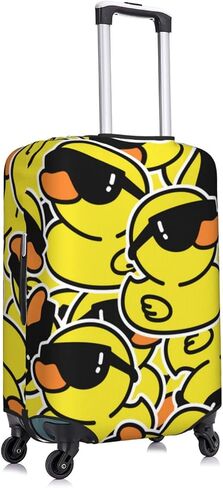 Rubber Duck Sunglasses Elastic Travel Luggage Cover Travel Suitcase Protective Cover For Trunk Case Apply To 19''-32'' Suitcase Coverx-Large in Saudi Arabia