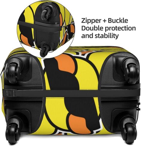 Rubber Duck Sunglasses Elastic Travel Luggage Cover Travel Suitcase Protective Cover For Trunk Case Apply To 19''-32'' Suitcase Coverx-Large in Saudi Arabia