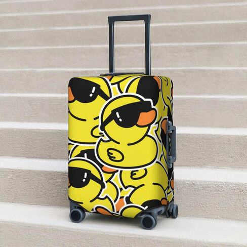 Rubber Duck Sunglasses Elastic Travel Luggage Cover Travel Suitcase Protective Cover For Trunk Case Apply To 19''-32'' Suitcase Coverx-Large in Saudi Arabia