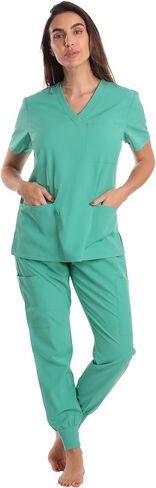 Just Love Women's V-Neck Scrub Set in Kuwait