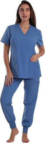 Just Love Women's V-Neck Scrub Set in Kuwait