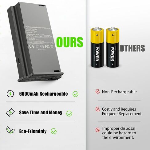 New Reveal Solar Charger Hunting Battery Pack 6000mAh Compatible with Trail Hunting Camera X, Gen 3.0, 2.0, X Pro 3.0, Pro, SK, XB, X, Trail & Game Camera Rechargeable Lipo Lithium Battery Pack in Kuwait