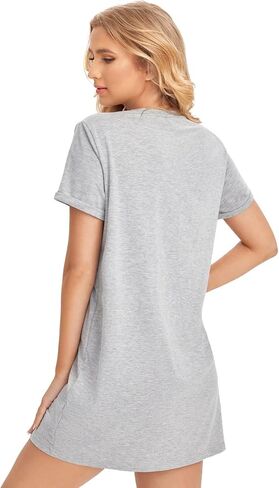 Milumia Women Casual Short T Shirt Dress Short Sleeve Straight Mini Tee Shirt Dress in Saudi Arabia