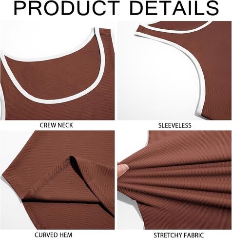 Runcati Mens Sleeveless Tank Tops Workout Muscle Gym Knitted Shirt Athletic Bodybuilding Slim Fit Ribbed T Shirts in Kuwait