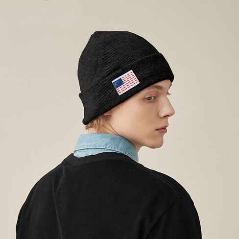 Fishing Beanie American Flag Beanies Skull Cap Winter USA Patriotic Knit Hats Fishing Gifts for Men Women in Saudi Arabia