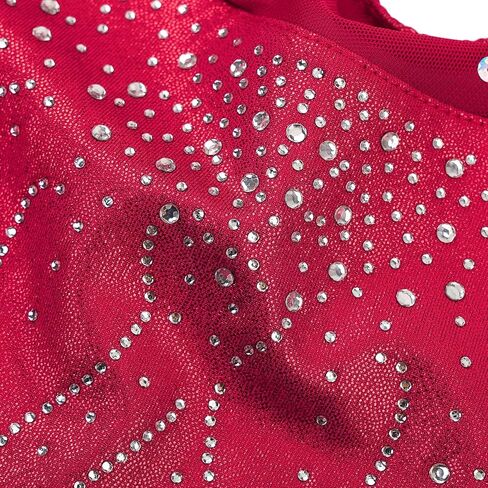 BAOHULU Leotard for Girls Gymnastics Tank Biketards Toddler Kids Sparkle Dance Unitards with Matching Scrunchie in Kuwait