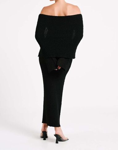 CUTEGAL Women's Off Shoulder Maxi Dress Long Sleeve Bodycon Knit Crochet Mesh Sweater Sexy Vacation Party Dresses Wrap Dress in Saudi Arabia