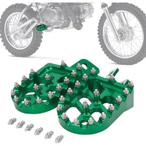 Dirt Bike Foot Pegs,Motorcycle Footpegs Wider Foot Pegs Rest Pedal CNC for KLX 110 KLX110 2002-2024 KLX110L 2010-2024 KX60 1998-2003 Black