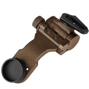 New Aluminum Night Vision Goggle j-arm Mount for Helmet Night Vision NVG Mount fit for PVS 14 tan (UK Standard Interface)