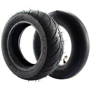 110-50-6.5 Tires Inner Tube with Angled Valve Stemnner for 38cc 47cc 49CC MTA1 MTA2 Cag Mx3 GP-RSR Mini Pocket Dirt Pit Bike Scooters 90/65-6.5 2PCS