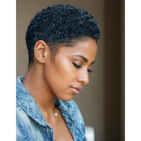 Short Wigs for Black Women Short Black Curly Hairstyle Short Black Wig Short Afro Black Curly Haircuts For Women African American