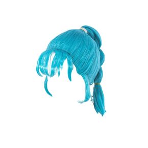 miccostumes Women's Anime Cosplay Wig Braid Ponytail Synthetic Wigs(Aqua)