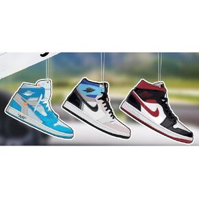 3 PCS Car Air Freshener, PinkDinoh Car Accessories Sneaker for Women Girls And men Car, Decor Hanging Fresheners Car Interior Room Decorations, for Christmas Gift…, Blue