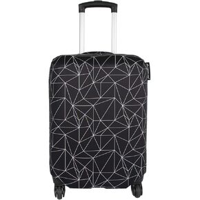 Explore Land Clear Luggage Cover Tough Protector Fits for 30-32 Inches Suitcase for Travel Airplane (Clear PVC, XL)