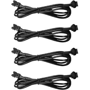 8 PCS 4 Pin RGB Extension Cable, 59" Extension RGB Rock Light Wire with Female and Male Connector, 4-Pin Flexible Cord Set for ATV Strip Light Neon Light, Car Accessories
