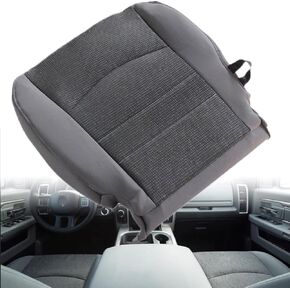 GXARTS Driver Side Bottom Cloth Seat Cover Replacement Gray Compatible with Dodge Ram 1500 2500 3500 4500 5500 2013 2014 2015 2017 2018