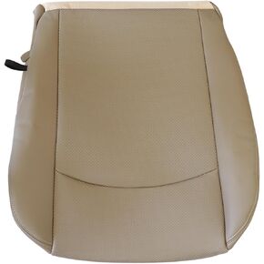 Priprilod Tan Lower Perf Leather Driver Side Bottom Replacement Seat Cover Compatible with Dodge Ram 1500 2500 3500 2009 2010 2011 2012