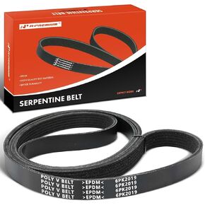 A-Premium Engine Serpentine Drive Belt Compatible with Ford, Ram, Jeep, Dodge, Chrysler, Volkswagen, Saab, Saturn, Mack & Cadillac Cars - F-150, 1500, 2500, 3500, Cherokee, Grand Caravan & More
