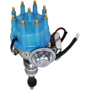 أداء الفريق - موزع R2R Ready 2 Run الكامل - متوافق مع غطاء أزرق للتركيب بسلكين صغير Ford SBF 351W in Kuwait