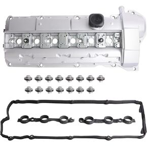 Upgraded Aluminimun Engine Valve Covers Compatible with 1996-2001 BMW 328i 328iS 528i 528iS Z3 MCoupe MRoadster M3 3.2L 2.5L 2.8L