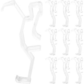 Kichvoe 20Pcs Blinds and Valance Clips Wear-Resistant Blind Clips Plastic Valance Clips Replaceable Blind Clamps Replacement Blind Clips Valance Installation Tool Plastic Blind Clamps