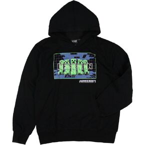 Minecraft Boys' Game On Creeper Mob Graphic Print Hoodie Sweatshirt For Boys' and Girls'