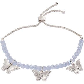 Alex and Ani Butterfly Multi-Charm Bolo Bracelet
