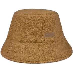 Sukeen Oversized Winter Bucket Hat for Big Heads Large Faux Fur Bucket Hat Fluffy Warm Hat Trendy Fisherman Cap for Daily