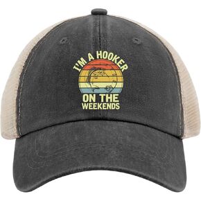 I'm a Hooker on The Weekends Hats Daddy hat AllBlack Baseball hat Gifts for Grandma Running Cap