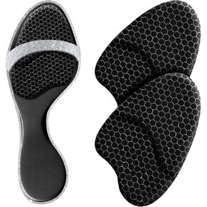 Metatarsal Pads Women, Shoe Inserts for Women, Ball of Foot Cushions for Women Anti-Slip, Heel Pads for Shoes, High Heel Comfort Pads, Reusable | 1 Pair (Black) in Kuwait