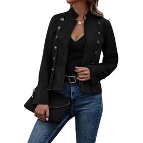 utcoco Women's Faux Suede Leather Jacket Casual Long Sleeve Blazer Jacket Coat 2024 Fall Outfits