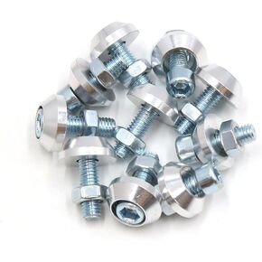 uxcell 10pcs Aluminum Alloy License Plate Bolts Screws for Scooter Motorcycle